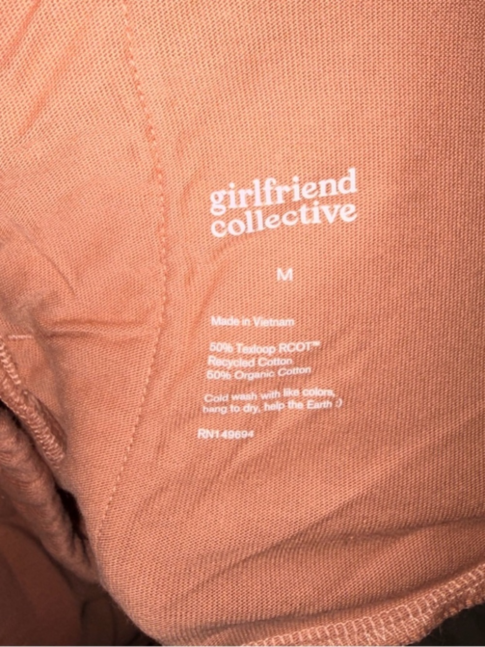 Grldfrnd Collective 50/50 wide leg cropped sweats birch M cotton loungewear - Picture 3 of 4